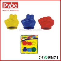 Toy crayon in hand shape plastic crayon for kids