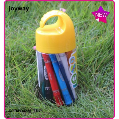 12 colors Rotary Oil Pastels wax crayons drawing set for kids