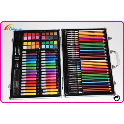 142pcsAluminum case water color pen set For School Student Drawing